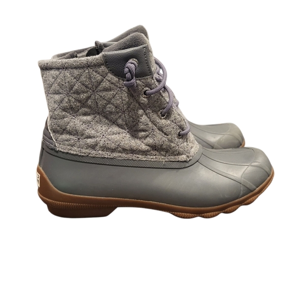 Sperry Shoes - Sperry Womens Syren Gulf Wool Quilt Duck Rain Winter Boot Size 8